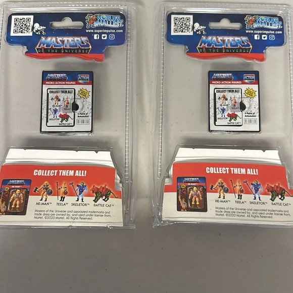 Worlds Smallest. Skeletor and He-Man. Masters of the Universe. NIB - Picture 5 of 8